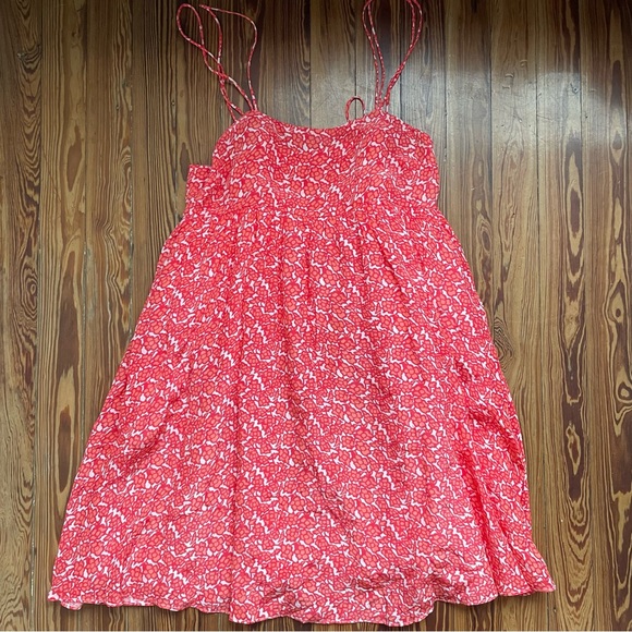 NWT Solid & Striped Floral Babydoll Dress - Picture 2 of 10